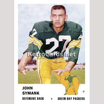 1961F John Symank Green Bay Packers