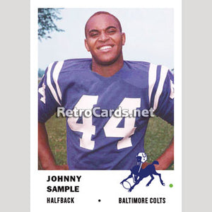 1961F Johnny Sample Baltimore Colts