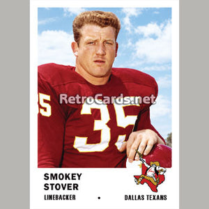 1961F Smokey Stover Dallas Texans