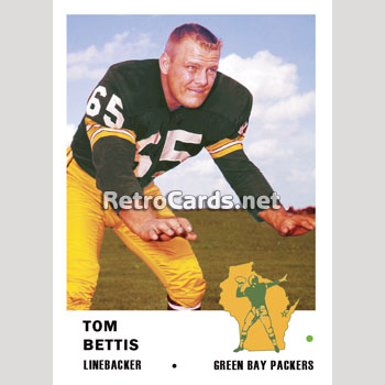 1961F Tom Bettis Green Bay Packers