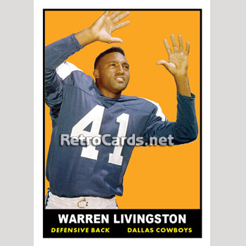 1961T Warren Livingston Dallas Cowboys