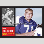 1962T Don Talbert Dallas Cowboys