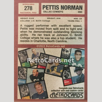 1962T Pettis Norman Dallas Cowboys