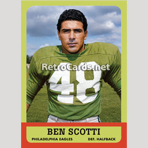 1963T Ben Scotti Philadelphia Eagles