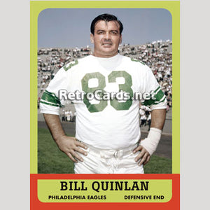 1963T Bill Quinlan Philadelphia Eagles