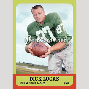 1963T Dick Lucas Philadelphia Eagles