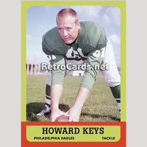 1963T Howard Keys Philadelphia Eagles