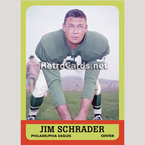 1963T Jim Schrader Philadelphia Eagles