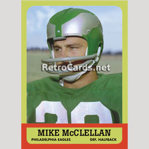 1963T Mike McClellan Philadelphia Eagles