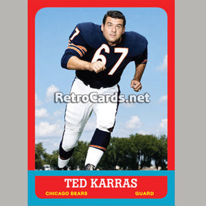 1963T Ted Karras Chicago Bears