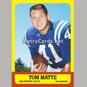 1963T Tom Matte Baltimore Colts