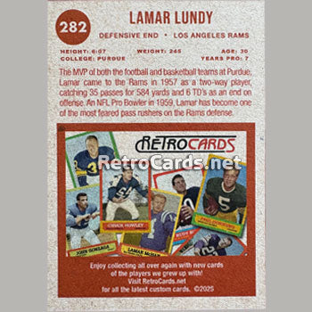 1963T Los Angeles Rams RetroCards Set