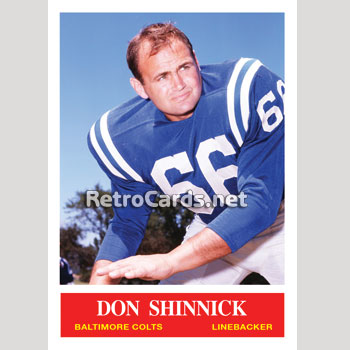 1964P Don Shinnick Baltimore Colts