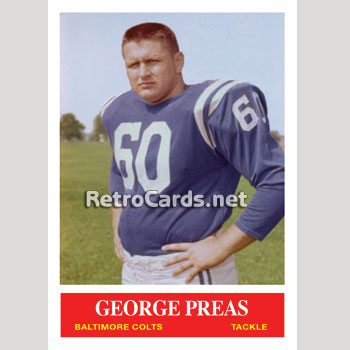 1964P George Preas Baltimore Colts – RetroCards