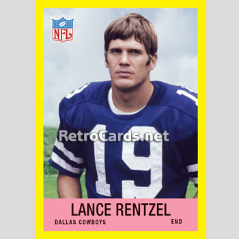 1967P Lance Rentzel Dallas Cowboys – RetroCards