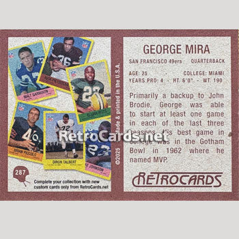 1967P San Francisco 49ers RetroCards Set