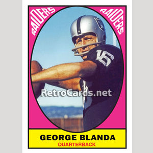 1967T George Blanda Oakland Raiders
