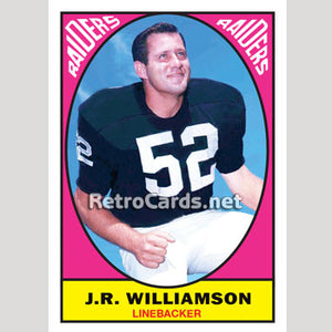1967T J.R. Williamson Oakland Raiders
