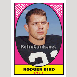 1967T Rodger Bird Oakland Raiders