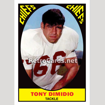 1967T Tony DiMidio Kansas City Chiefs