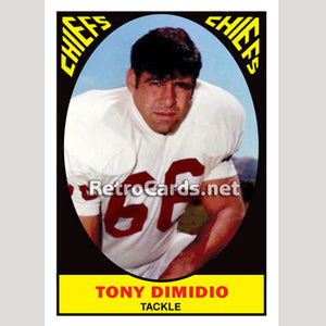 1967T Tony DiMidio Kansas City Chiefs