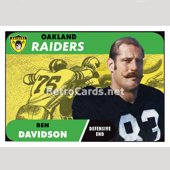 1968T Oakland Raiders RetroCards Set