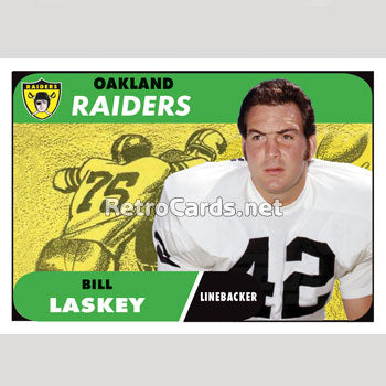 1968T Bill Laskey Oakland Raiders