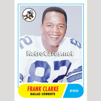 1968T Frank Clarke Dallas Cowboys