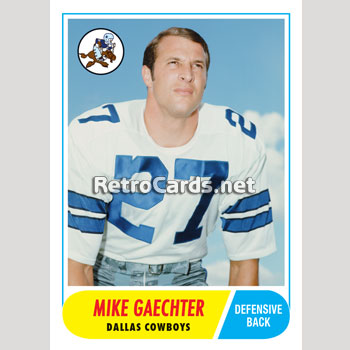 1968T Mike Gaechter Dallas Cowboys – RetroCards