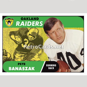 1968T Pete Banaszak Oakland Raiders