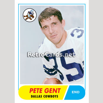 1968T Pete Gent Dallas Cowboys