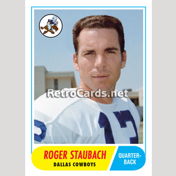 1968T Roger Staubach Dallas Cowboys