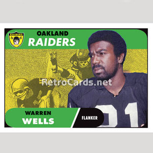 1968T Warren Wells Oakland Raiders