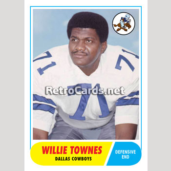 1968T Willie Townes Dallas Cowboys