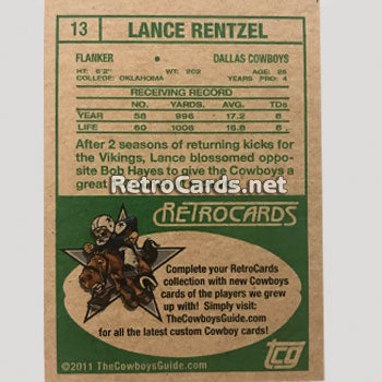 1968T Dallas Cowboys RetroCards Set