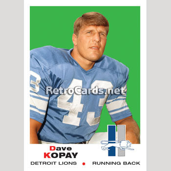 1969T Dave Kopay Detroit Lions