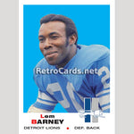 1969T Lem Barney Detroit Lions