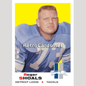 1969T Roger Shoals Detroit Lions