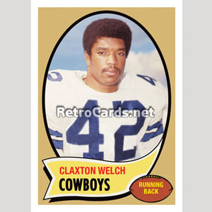1970T Claxton Welch Dallas Cowboys
