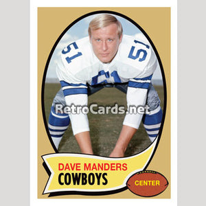 1970T Dave Manders Dallas Cowboys