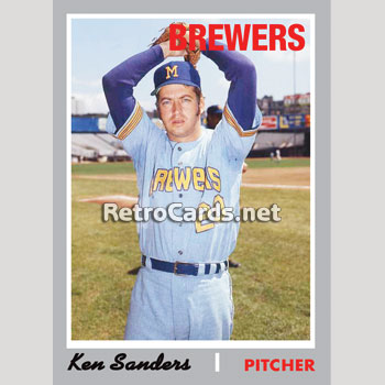 1970T Ken Sanders Milwaukee Brewers