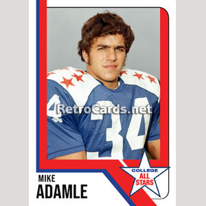 1970s Mike Adamle College All-Stars