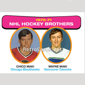 1971-72O NHL Brothers Maki