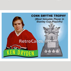 1971-72O Ken Dryden Conn Smythe Trophy