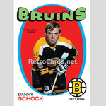 1971-72O Danny Schock Boston Bruins