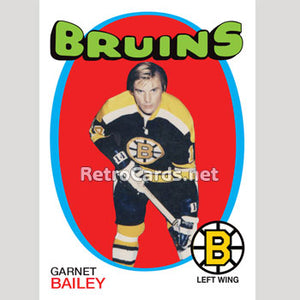 1971-72O Garnet Bailey Boston Bruins