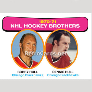 1971-72O NHL Brothers Hull