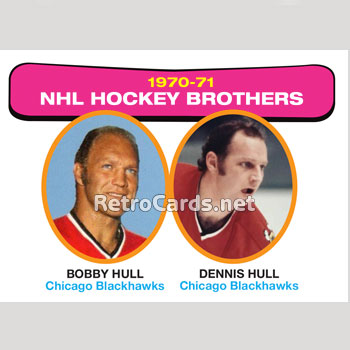1971-72O NHL Brothers Hull