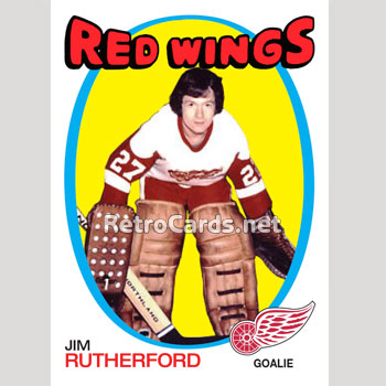 1971-72O Jim Rutherford Detroit Red Wings