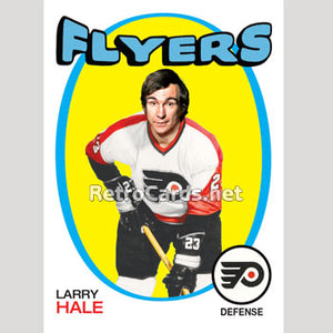 1971-72O Larry Hale Philadelphia Flyers